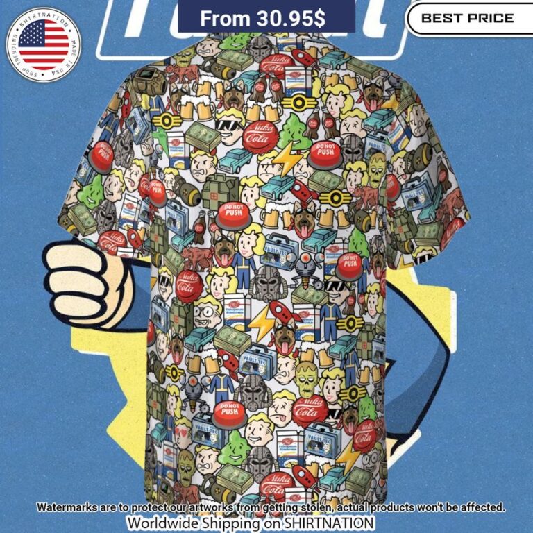 Fallout Emoji Collage Hawaiian Shirt My friend and partner