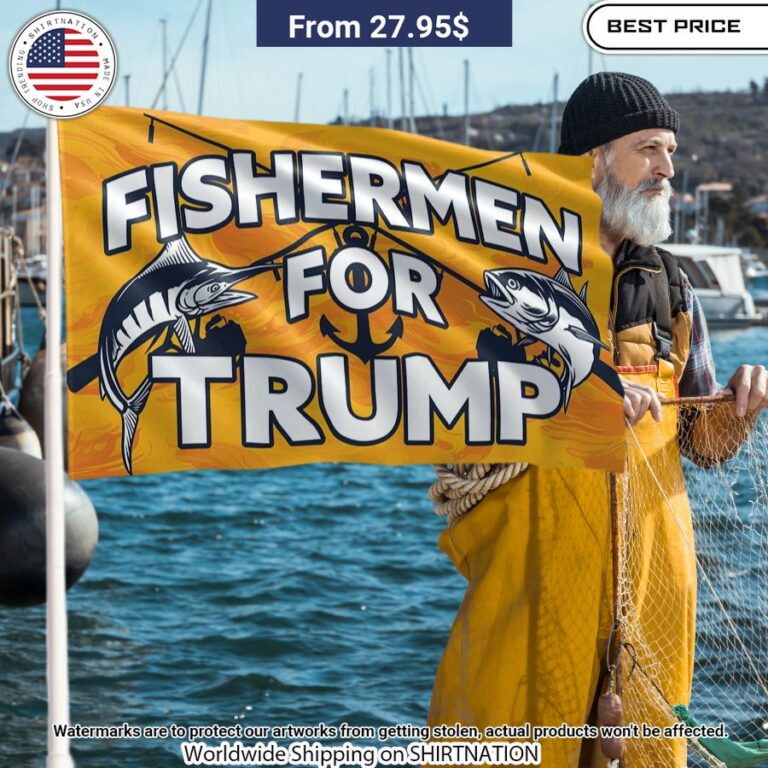 Fisherman For Trump Flag Beautiful Mom, beautiful daughter