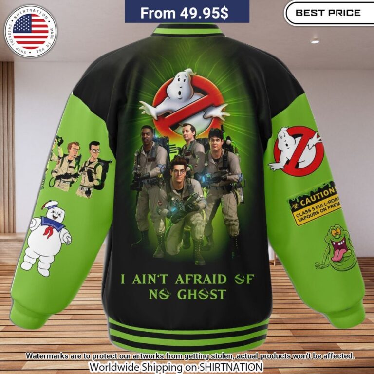 Ghostbusters Who You Gonna Call Baseball Jacket Cuteness overloaded