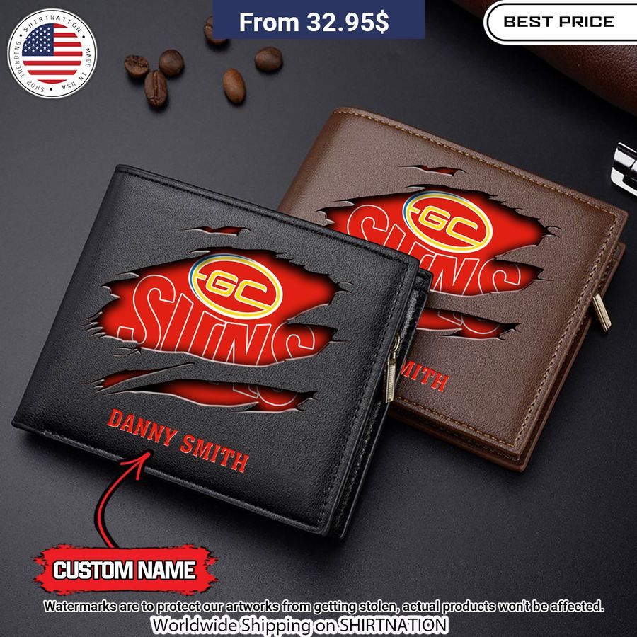 Gold Coast Suns Wallet Print Custom Wallet She Has Grown Up Know
