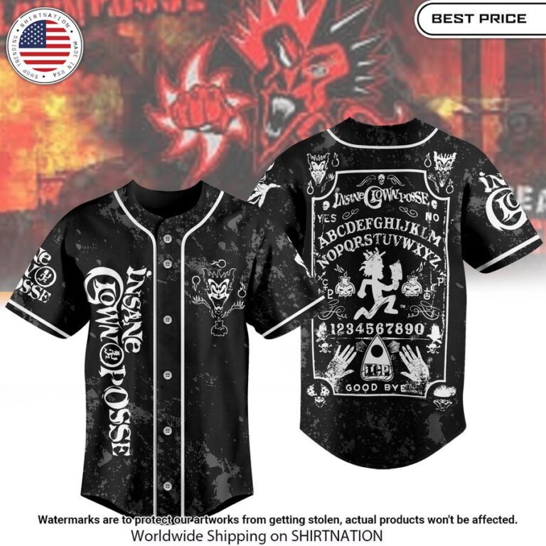 insane clown posse the amazing jeckel brothers baseball jersey 1