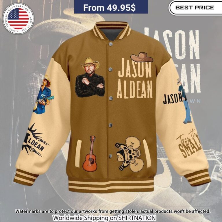 jason aldean try that in a small town baseball jacket 2