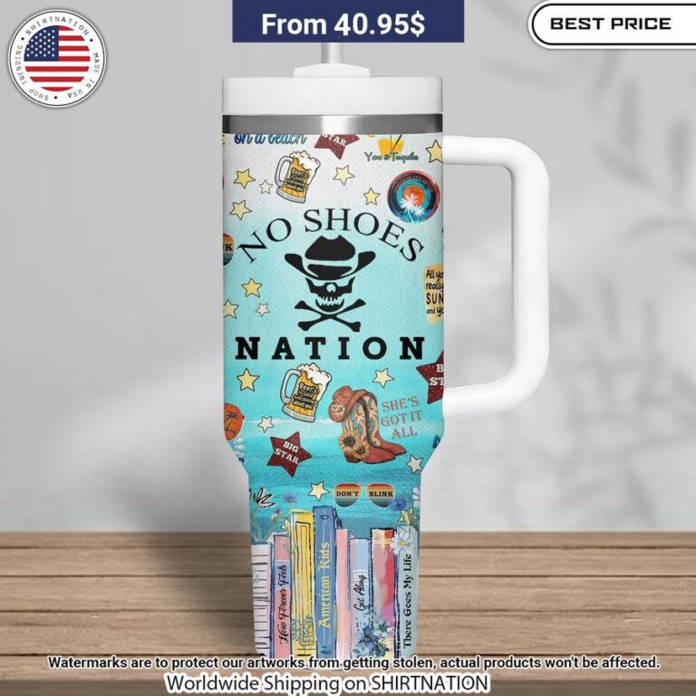 Kenny Chesney No shoes Nation Stanley Tumbler Generous look