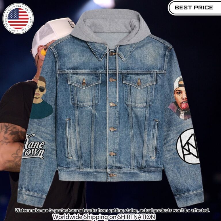 Known To Be Wild Kane Brown Hooded Denim Jacket Stand easy bro