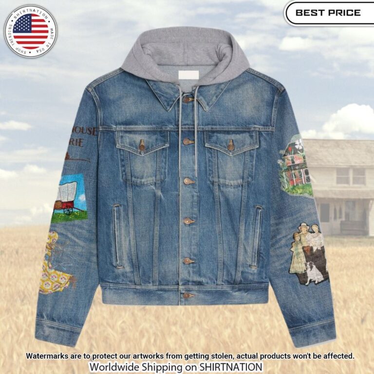 little house on the prairie hooded denim jacket 2