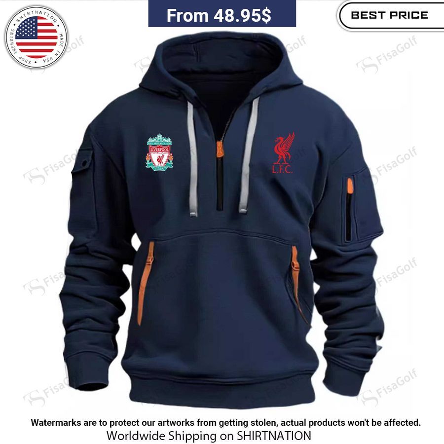 Liverpool Half Zip heavy hoodie Have you joined a gymnasium?