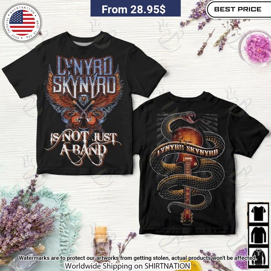 Lynyrd Skynyrd Is Not Just A Band Album Cover Shirt Generous Look