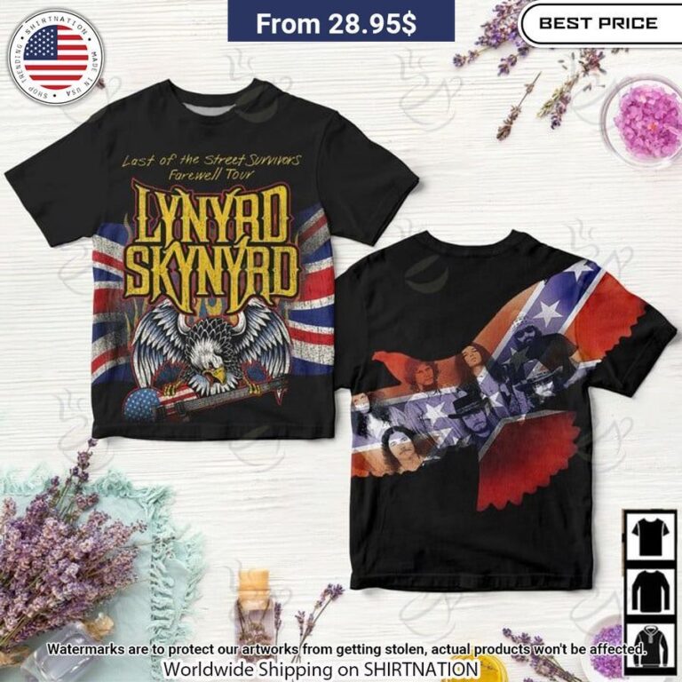 lynyrd skynyrd the last of the street survivors farewell tour shirt 1