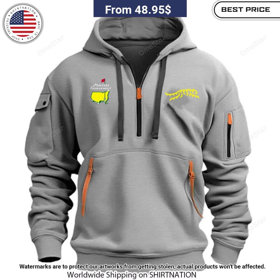 Masters Tournament Half Zip heavy hoodie Natural and awesome