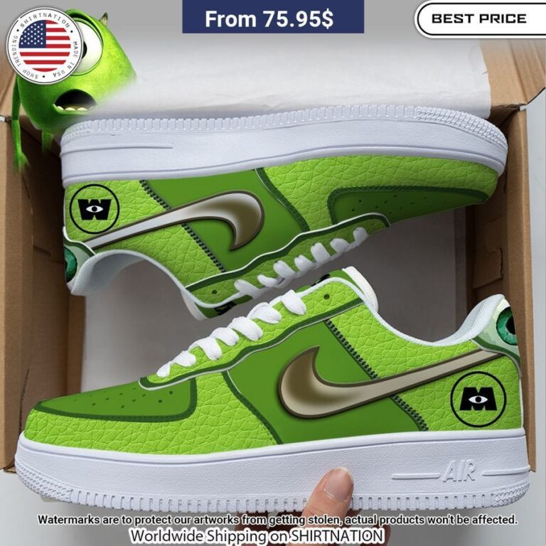 Monsters University Mike Wazowski NIKE Air force 1 Looking so nice