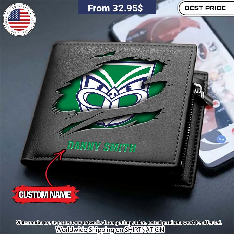 New Zealand Warriors Wallet Print Custom Wallet Stand Easy Bro