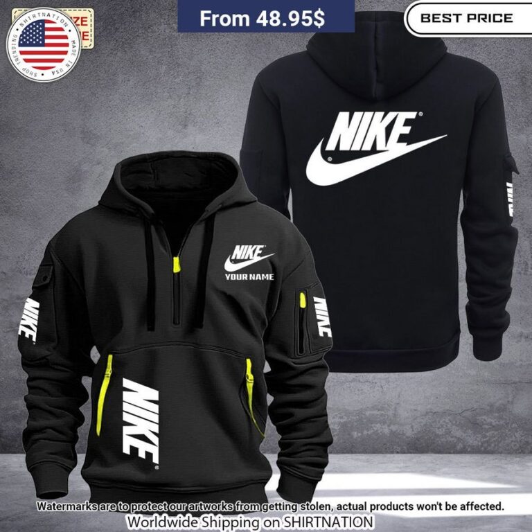 NIKE Custom Half Zip heavy hoodie Have you joined a gymnasium?