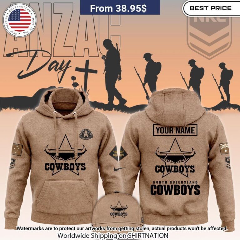 North Queensland Cowboys Anzac Round Custom Hoodie This Place Looks Exotic.