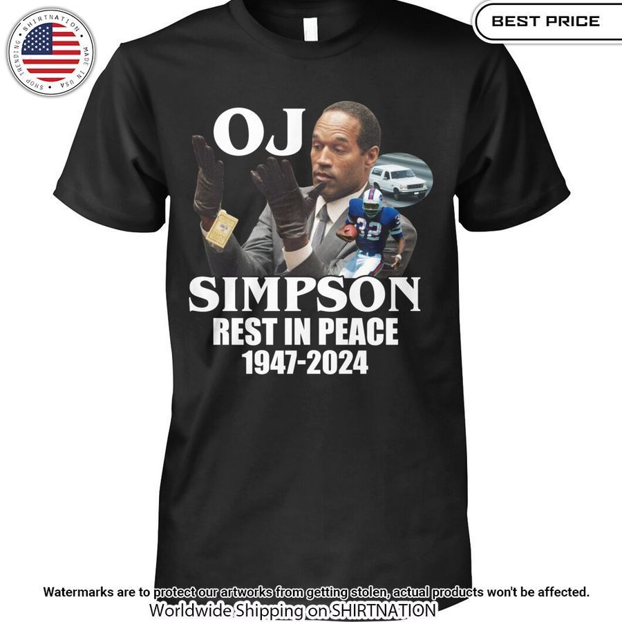 o j simpson rest in peace 2024 shirt 1