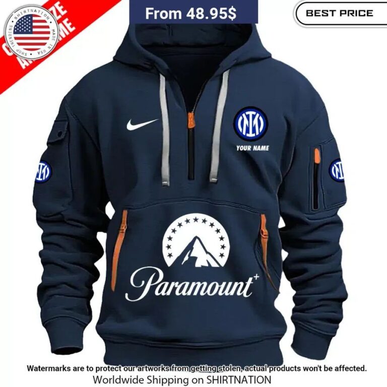 Paramount Half Zip Heavy Hoodie Nice Photo Dude