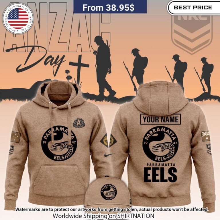 Parramatta Eels Anzac Round Custom Hoodie Cuteness Overloaded