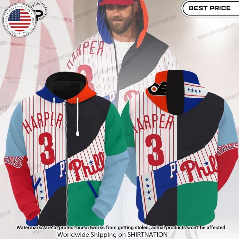 Philadelphia Phillies Bryce Harper 3 Shirt Handsome as usual