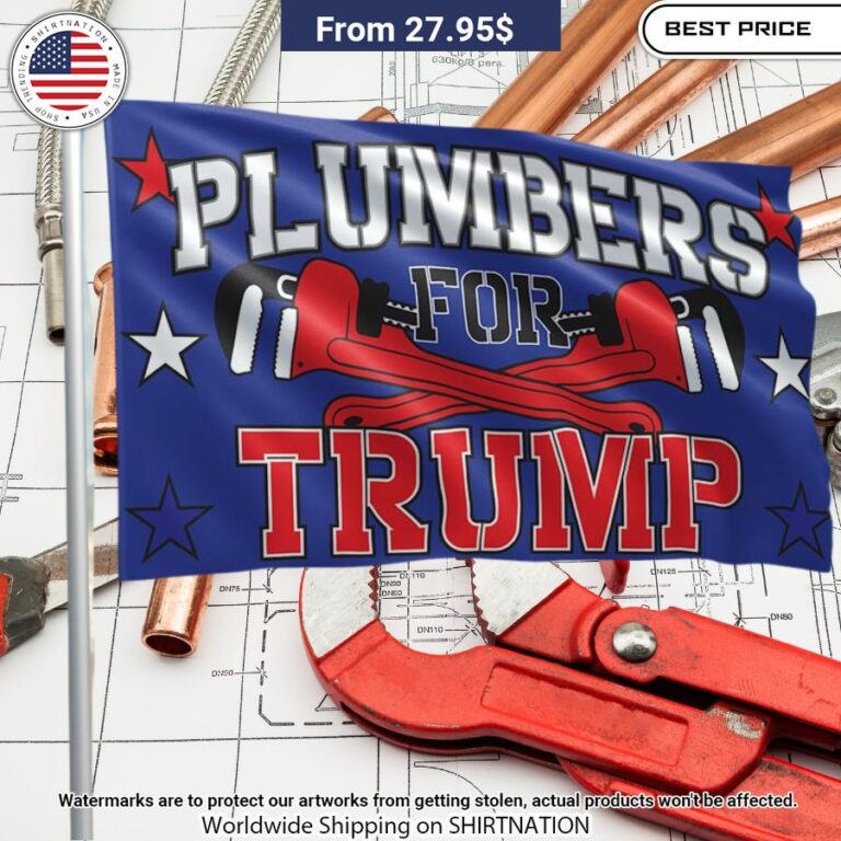 Plumbers For Trump Flag Cutting dash