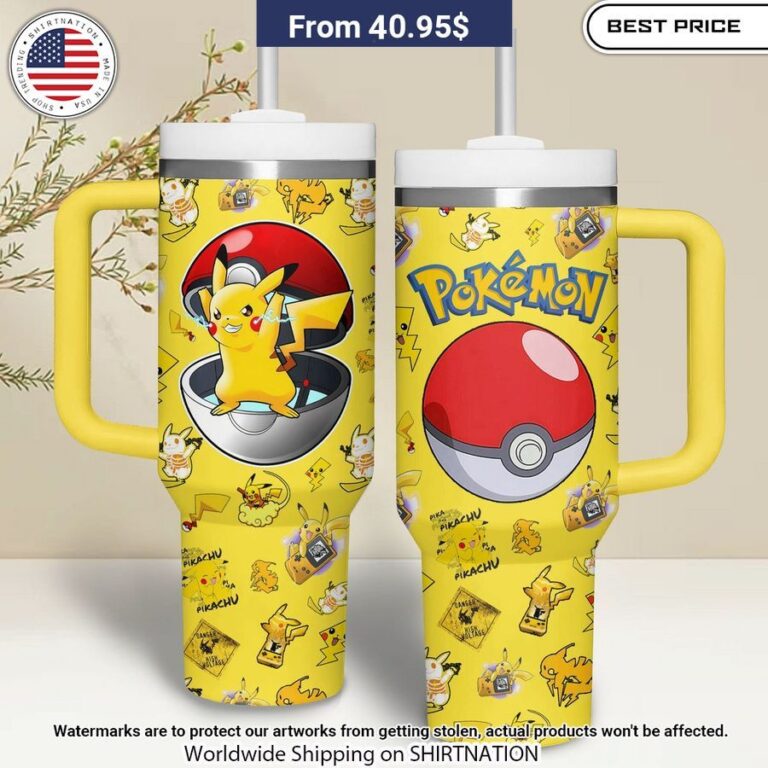 Pokemon Pikachu Stanley Tumbler Cuteness overloaded