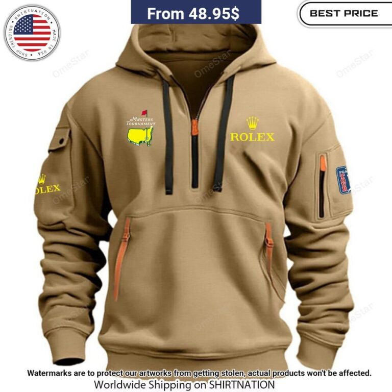 Rolex Masters Tournament Half Zip heavy hoodie You look too weak