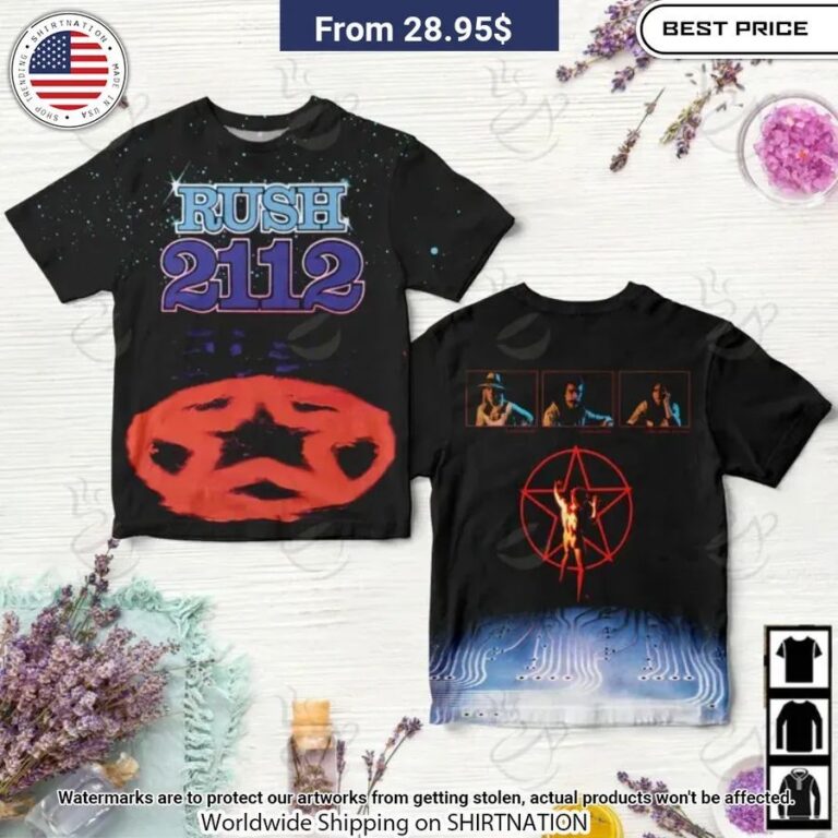 Rush 2112 Album Cover Shirt Rocking Picture
