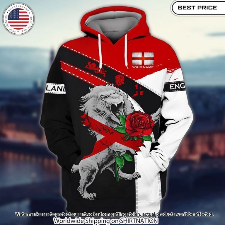 Saint George's Day England Rose Lion Shirt Natural and awesome