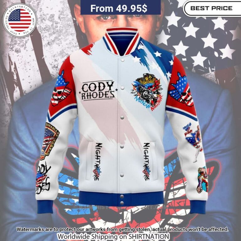 the american nightmare cody rhodes baseball jacket 3