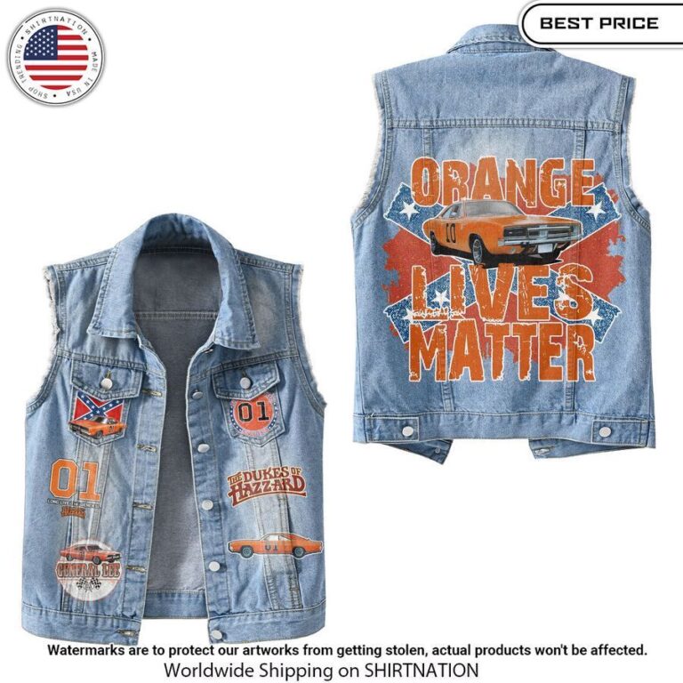 The Dukes Of Hazzard Sleeveless Denim Jacket Hey! You Look Amazing Dear