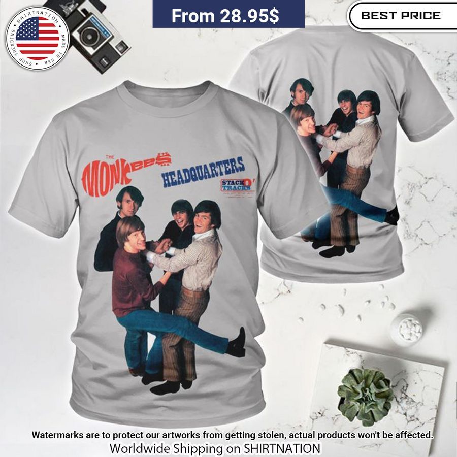 The Monkees Headquarters Album Cover Shirt Elegant Picture.
