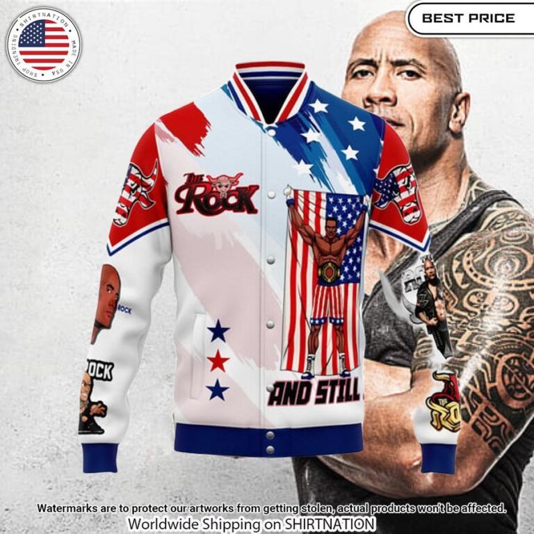 The Rock Just Bring It Baseball Jacket Have no words to explain your beauty