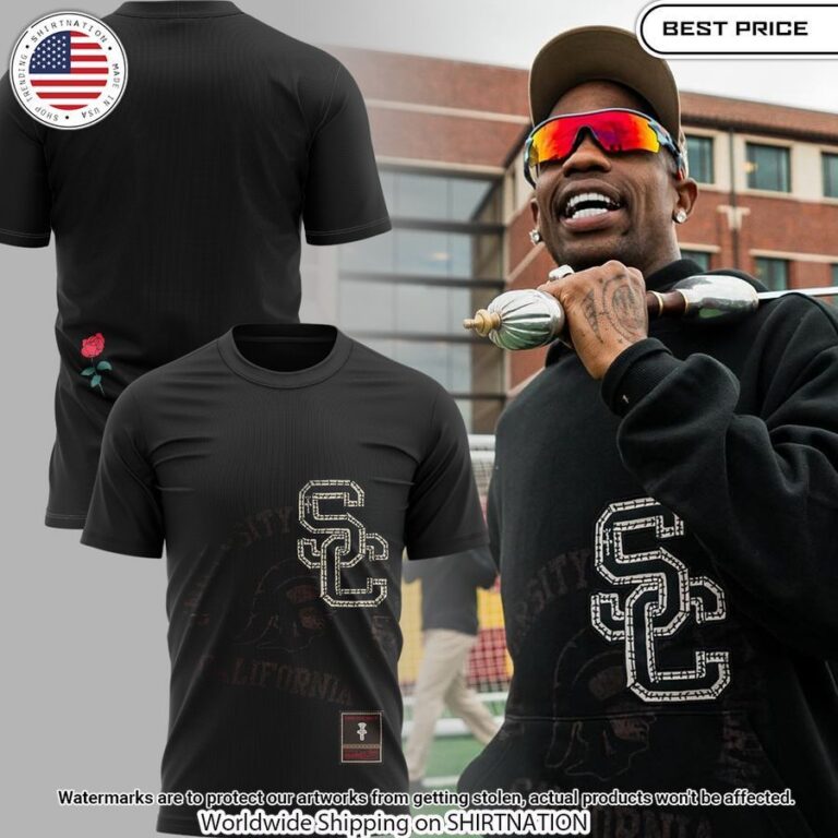 Travis Scott X USC Trojans Football T Shirt My friends!