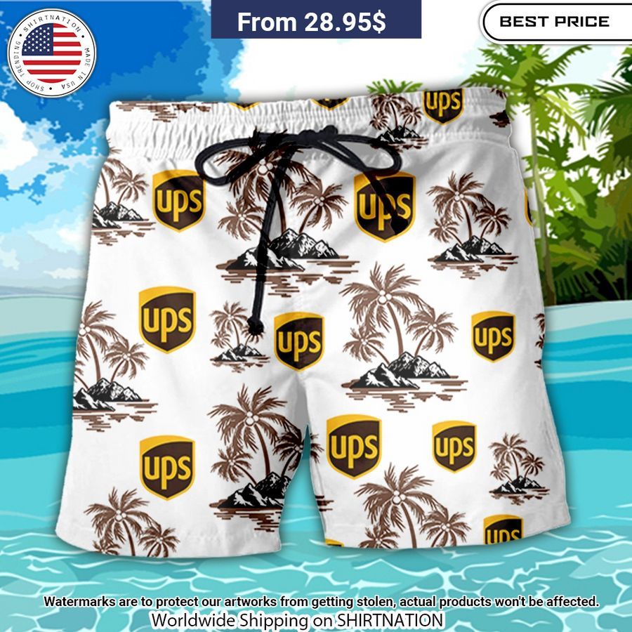 UPS Hawaiian Shirt and Shorts Loving click