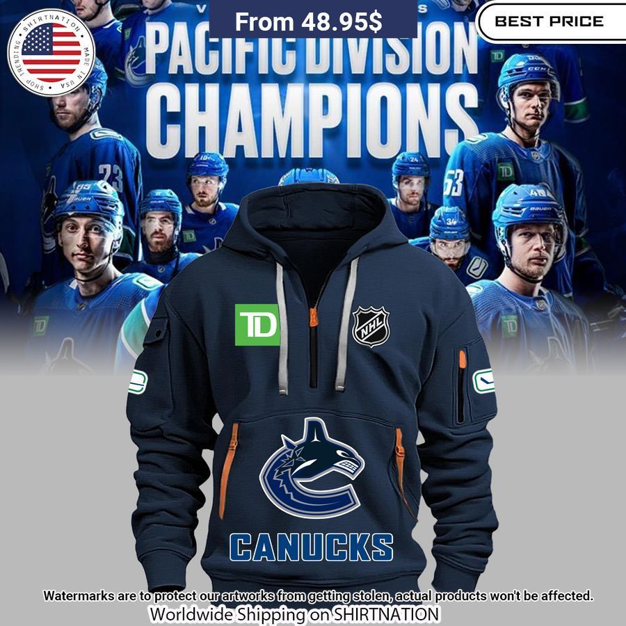 Vancouver Canucks Nhl Half Zip Heavy Hoodie You Tried Editing This Time?