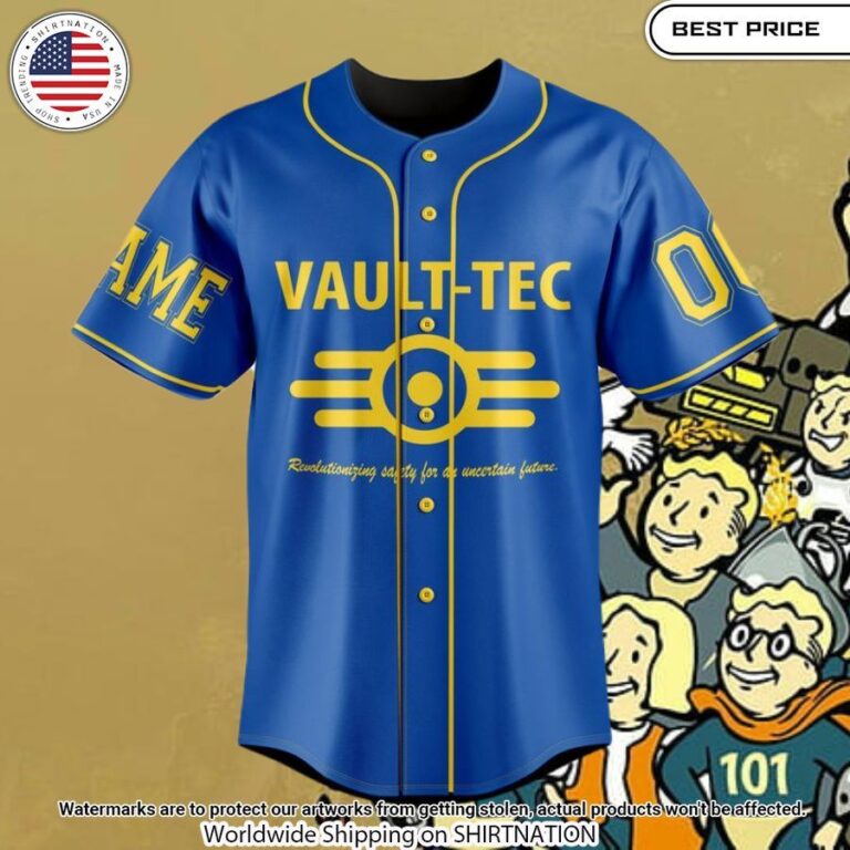 Vault Tec Fallout Custom Baseball Jersey Loving, dare I say?