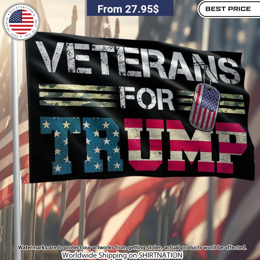 Veterans For Trump Flag Damn good