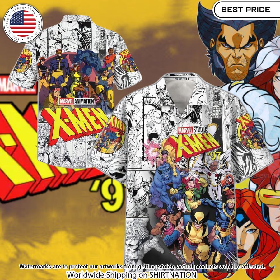 X men Marvel Studio Hawaiian Shirt You look beautiful forever