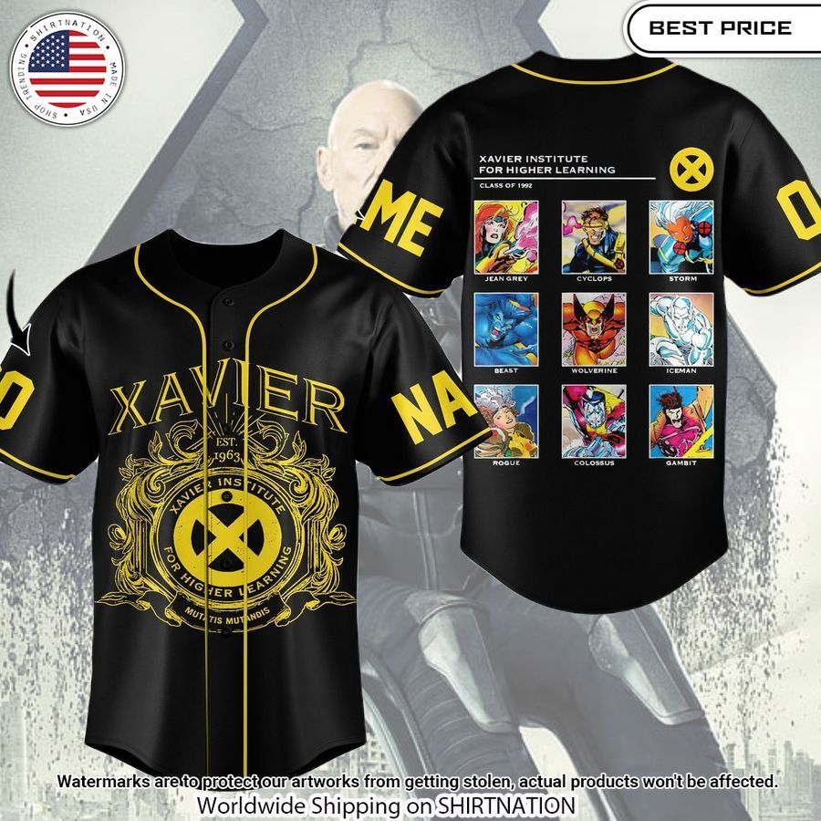 X men Xavier Custom Baseball Jersey Is this your new friend?