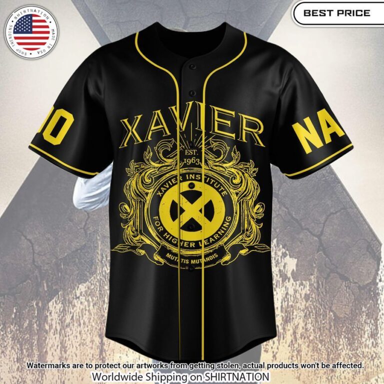 X men Xavier Custom Baseball Jersey You look cheerful dear