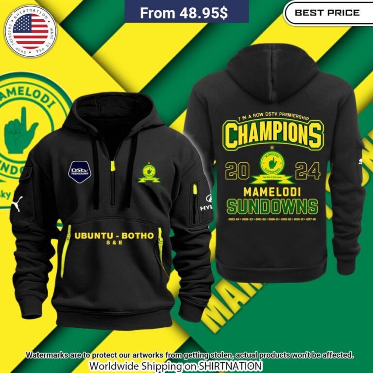 Mamelodi Sundowns FC Half Zip Hoodie You tried editing this time?