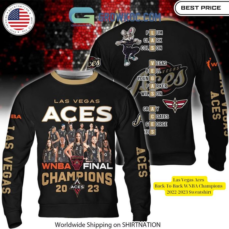 Proud to be part of Aces Nation! This sweatshirt is a reminder of our team's incredible achievements