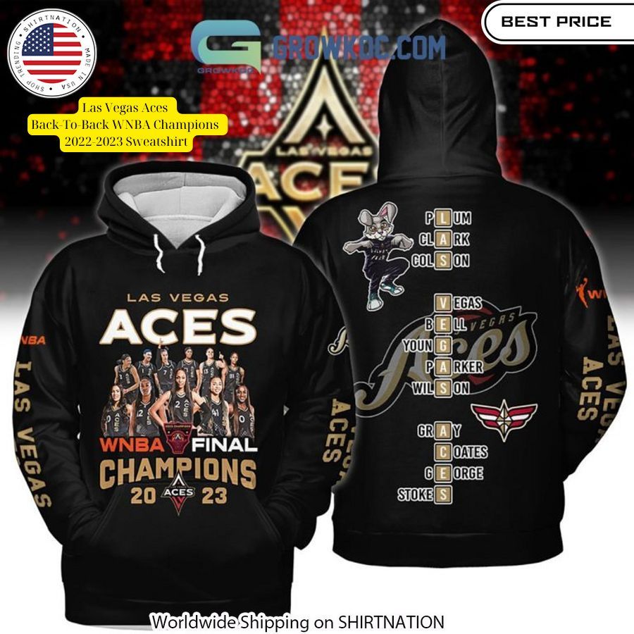 Repping the champs! This sweatshirt is the perfect way to show your pride for the Las Vegas Aces