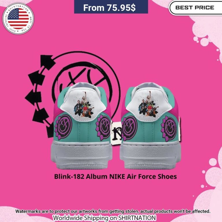 Blink 182 Album NIKE Air Force Shoes Bless this holy soul, looking so cute