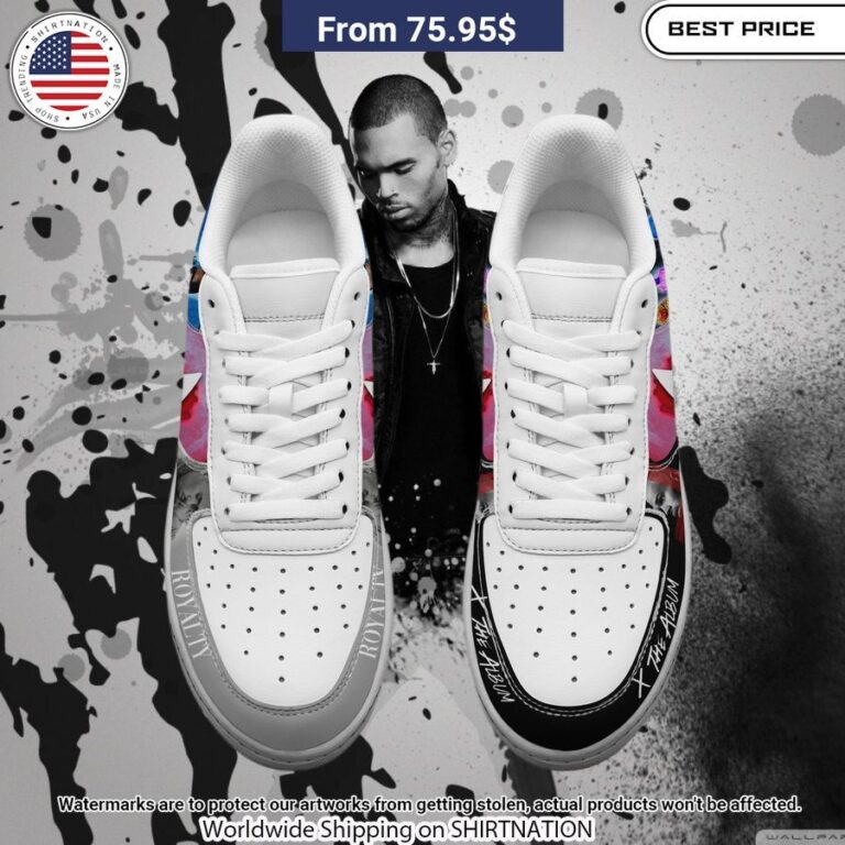 Chris Brown X the album NIKE Air Force Shoes Loving click