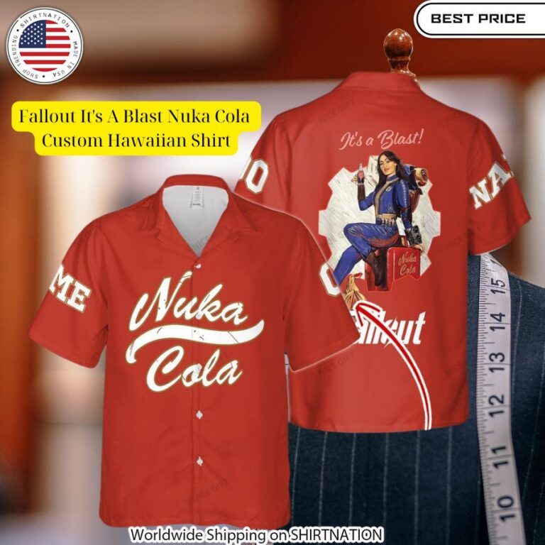 Fallout It's A Blast Nuka Cola Custom Hawaiian Shirt Stand easy bro