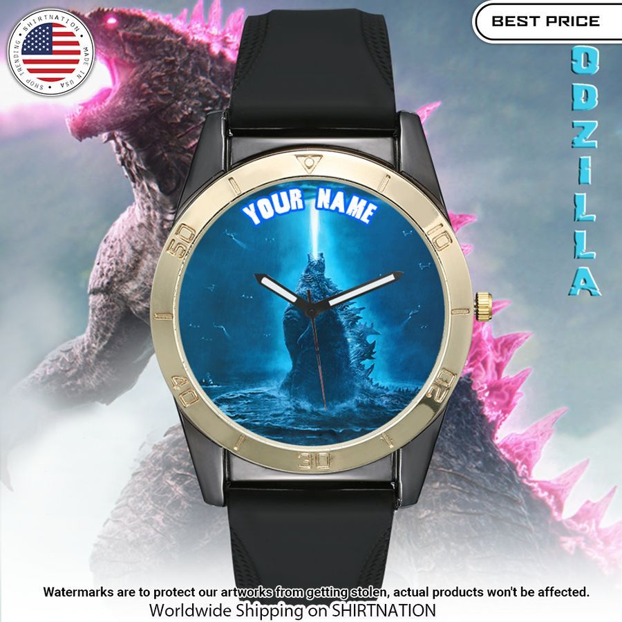 Godzilla Custom Name Silica Gel Watch Damn good