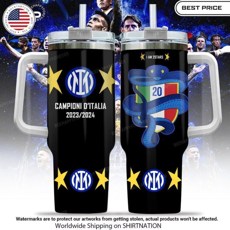 Inter Milan 23 24 Campioni D'Itali Stanley Tumbler Cutting dash