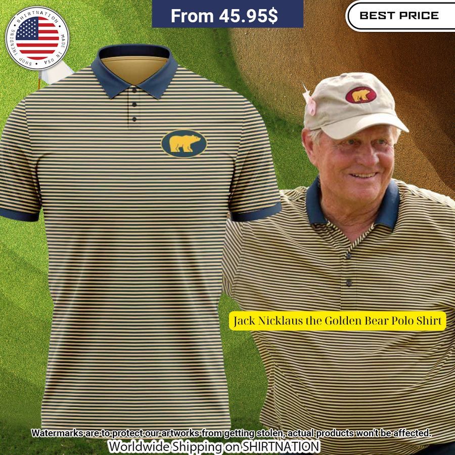 Jack Nicklaus the Golden Bear Polo Shirt Nice shot bro