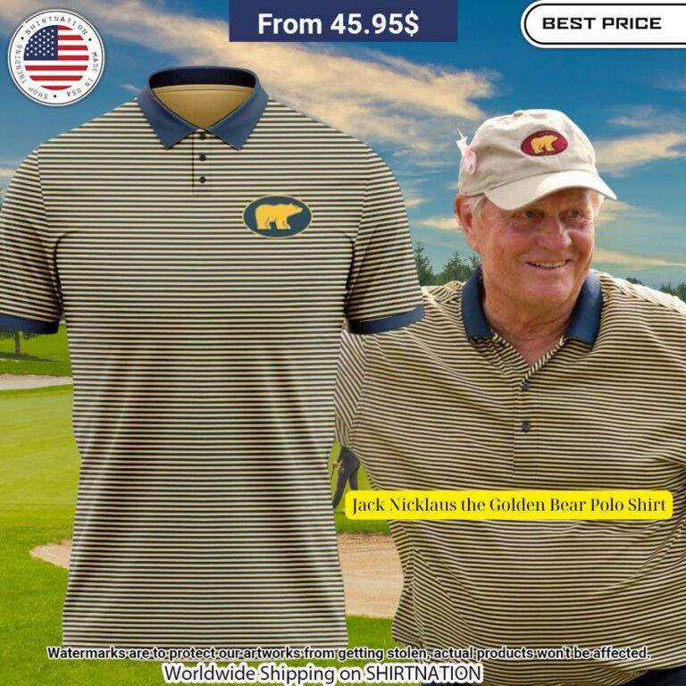 Jack Nicklaus the Golden Bear Polo Shirt Generous look