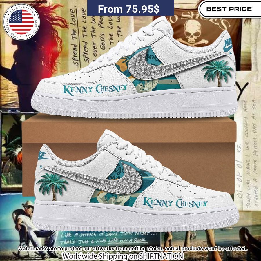 Kenny Chesney NIKE Air Force Shoes Beauty queen