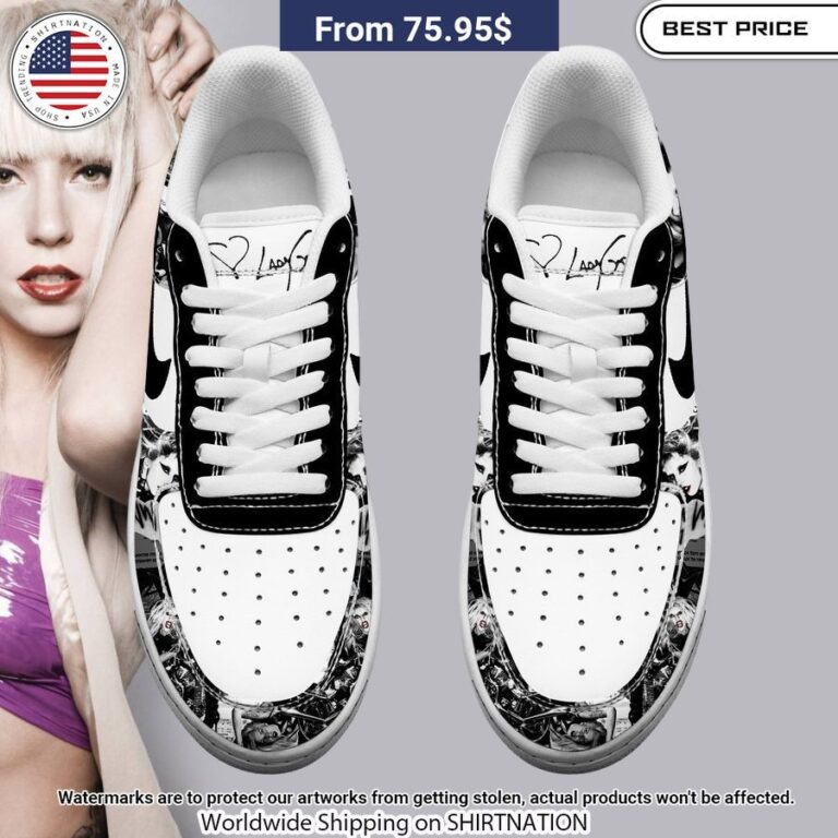 Lady Gaga NIKE Air Force Shoes Best couple on earth